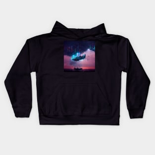 Zenith - Cyberpunk Cityscape Kids Hoodie